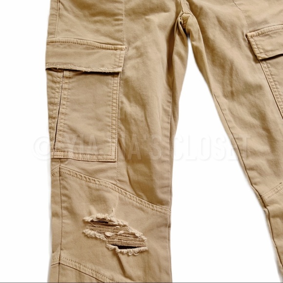 J Brand Women's SZ 24 Houlihan Cargo Midrise Skinny Stretch Ankle Jeans Sandsky - Picture 11 of 15